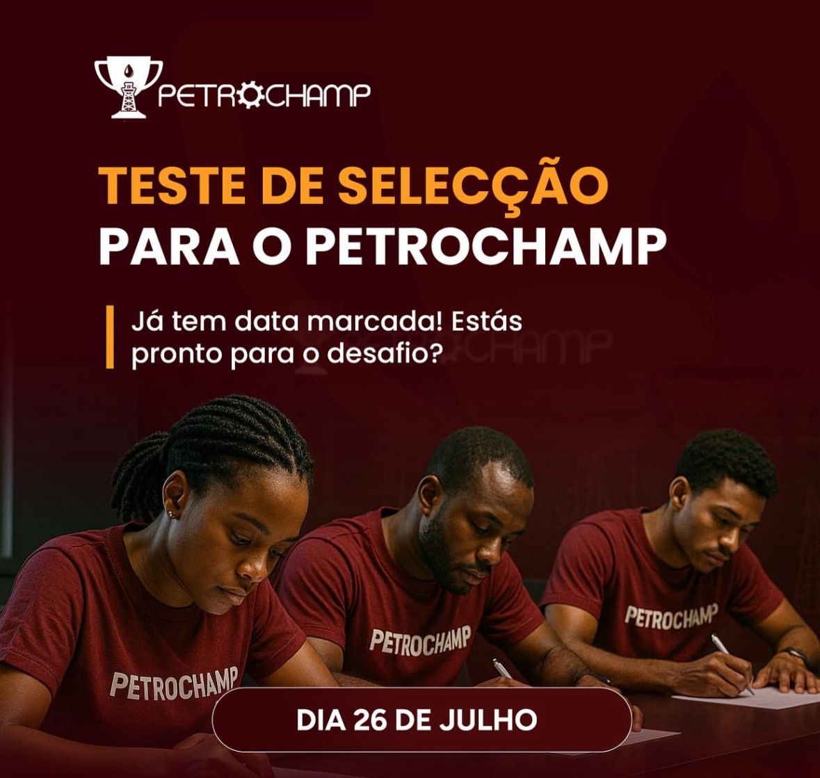 Imagem da notícia: PETROCHAMP organiza testes de selecção dos concorrentes para o concurso